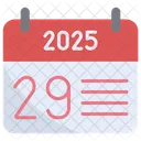 Neunundzwanzigster 2025 Symbol