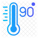 Neunzig Celsius Wetter Symbol