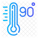 Neunzig Celsius Wetter Symbol