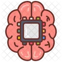 Neural Interface Brain Brain Chip Icon