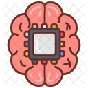 Neural Interface Brain Brain Chip Icône