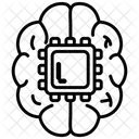 Neural Interface Brain Brain Chip Icône