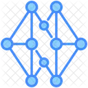 Neural Network Connection Network Icon