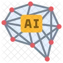 Neural Network Brain Ai Deep Learning Cognition Technology Icon
