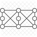 Neural Network Thinline Icon Icon
