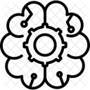 Neural Network Line Icon Icon