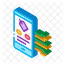 Neuromarketing Smartphone Etiqueta Icono