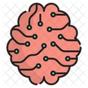 Neuronales Gehirn Neuronaler Geist Neuronal Icon