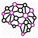 Neuronales Netzwerk KI Deep Learning Symbol