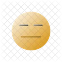 Neutral Emoji Emotion Icône