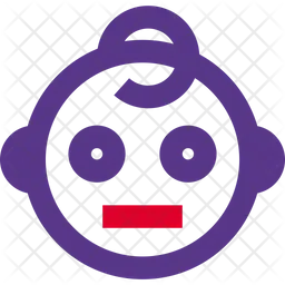 Neutral Baby Emoji Icon