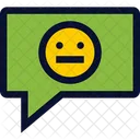 Neutral Emoticon Chat Icon