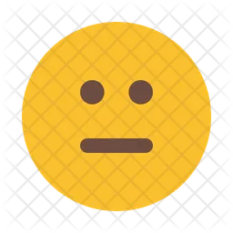Neutral face Emoji Icon