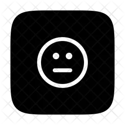 Neutral face Emoji Icon