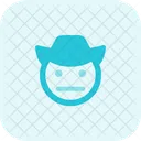 Neutral Face Cowboy Icon