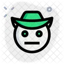 Neutral Face Cowboy  Icon