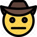 Neutral Face Cowboy  Icon