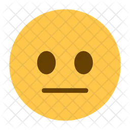 Neutral Face Emoji  Icon