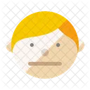 Boy Face Neutral Icon