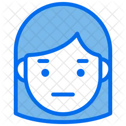 Neutral Girl Emoji Icon