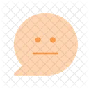 Neutral Speach Apathetic Emoji Icône