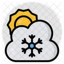 Nevadas Prevision Meteorologica Tiempo Nublado Icono