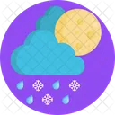 Copos De Nieve Nieve Nubes Icono