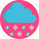 Copos De Nieve Lluvia Nube Icon