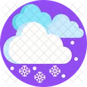 Nieve Copos De Nieve Nube Icono