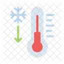 Neve Temperatura Diminuicao Ícone