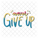 Never give up  Icon