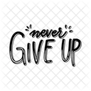 Never give up  Icon