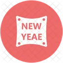 New Year Sticker Icon