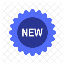 New badge Icon - Download in Flat Style