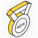 New Badge New Label New Medal Icon