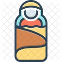 New Born Baby Newborn Baby Protection Birth Lying Toddler Care Wrapped Life Save Born New Life Icon