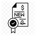 New Contract Money Dollar Icon