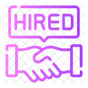 New Hire Recruitment Hired Icon