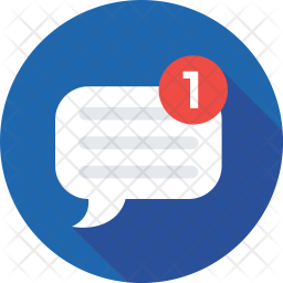 New Message Icon of Flat style - Available in SVG, PNG, EPS, AI & Icon fonts