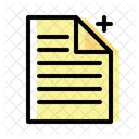 New Paper Add Paper Add Document Icon