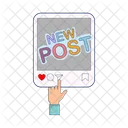 Post Text Post Social Media Icon
