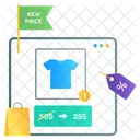 Shopping App New Discount Online Buying Icon