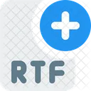 New Rtf File Rtf File Add Rtf File Icon