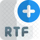 New Rtf File Rtf File Add Rtf File Icon