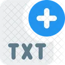 New Txt File Txt File Add Txt File Icon