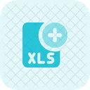 New Xls File Xls File Add Xls File Icon