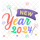 Happy New Year 2024 Icône