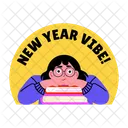New Year Student Pupil Icon