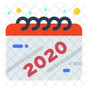 New Year 2020 Year Celebration Icon