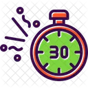New Year Clock Countdown Icon